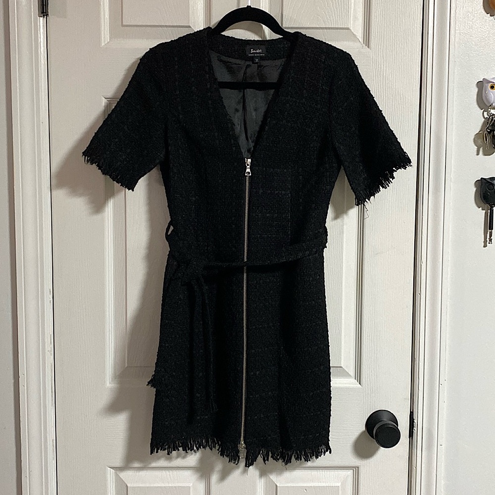 Bardot Black dress with front zipper